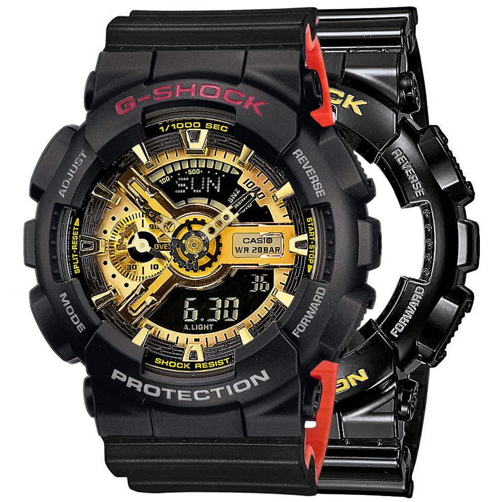 Hodinky Casio G-Shock Set GA-110GB-1AER Bezel 10378531 Řemínek 10577142