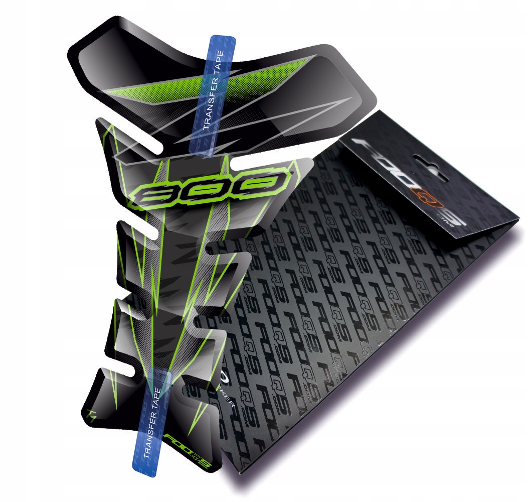 Tank-pad od firmy Fooqs pro Kawasaki Z-800 Černý Zelený