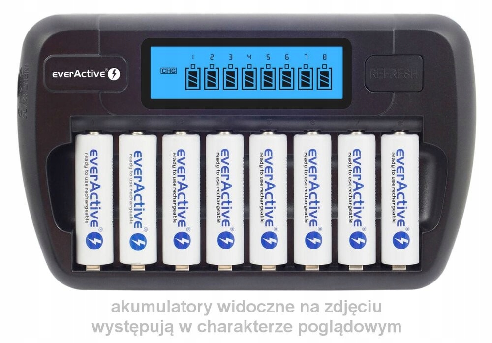 Everactive Ładowarka akumulatorowa NC-800 do 8