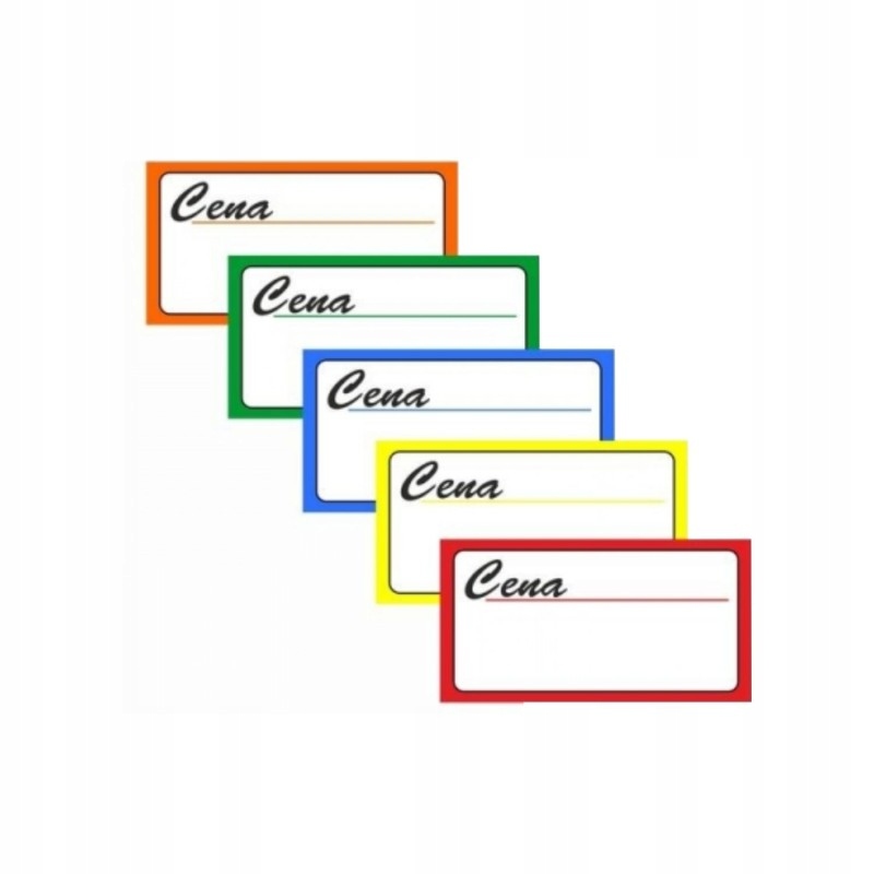 CENÓWKI KARTONOWE MAŁE 5,6x3,3cm 100szt ZIELONE Kod producenta 2610