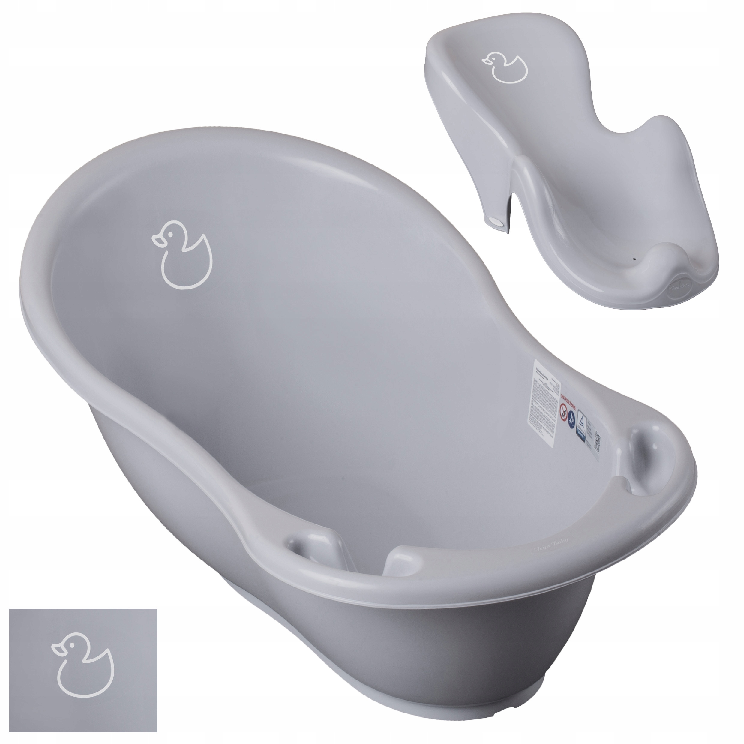 WANIENKA "ZESTAW 2w1" TEGA BABY DLA DZIECKA WANNA DUŻA + FOTELIK LEŻACZEK