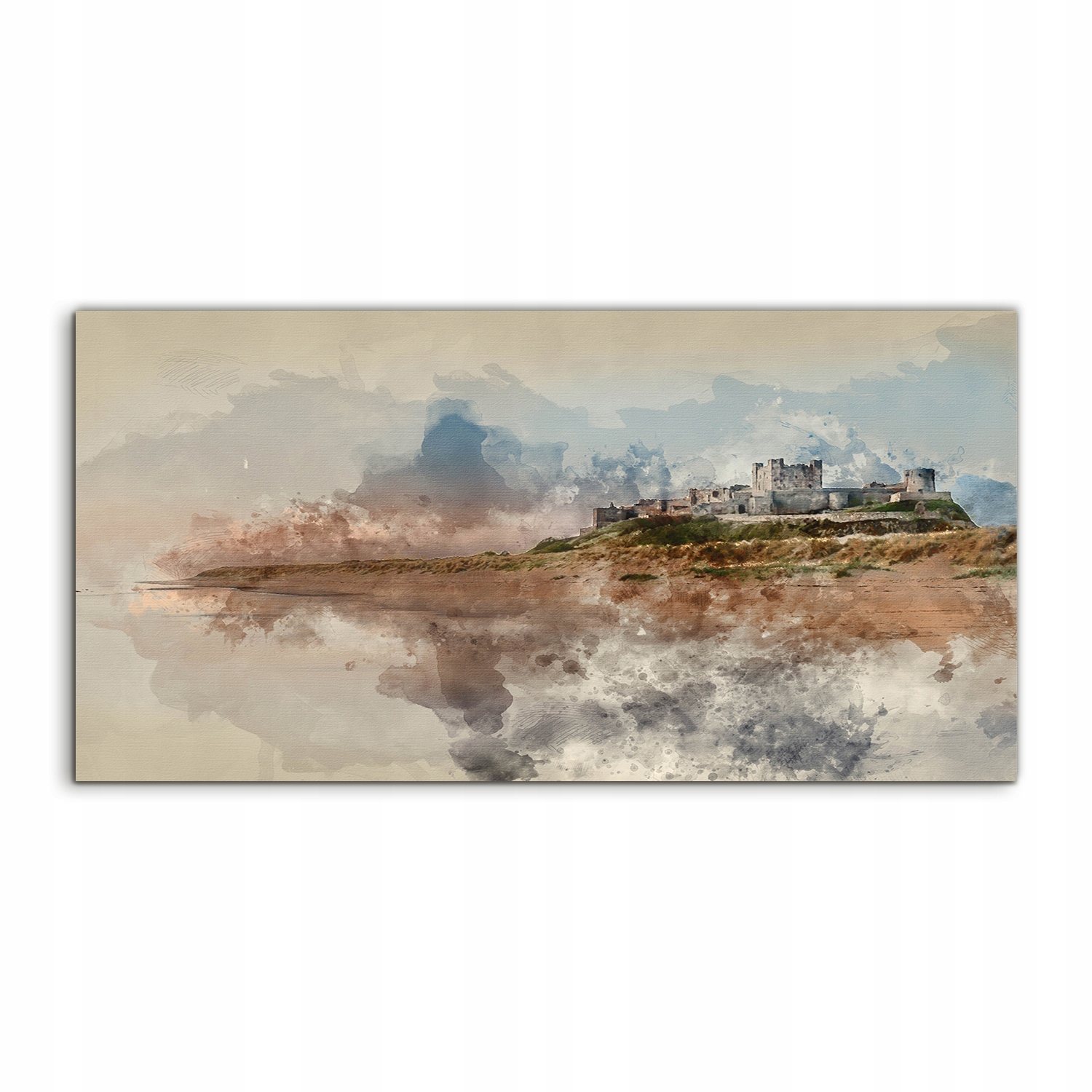 Fotoobraz 140x70 ako darček Akvarely Hamburg Zámok