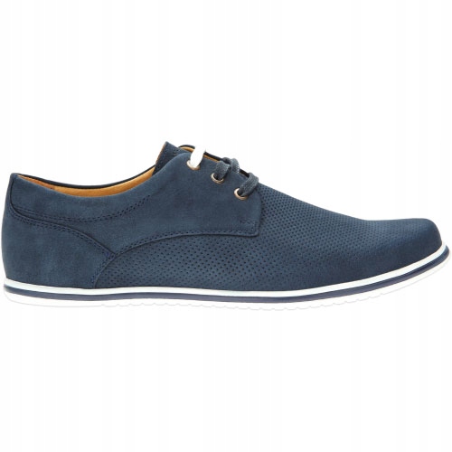 Pánské kožené nízké boty Wojas Shoes, tmavě modré, vel. 44