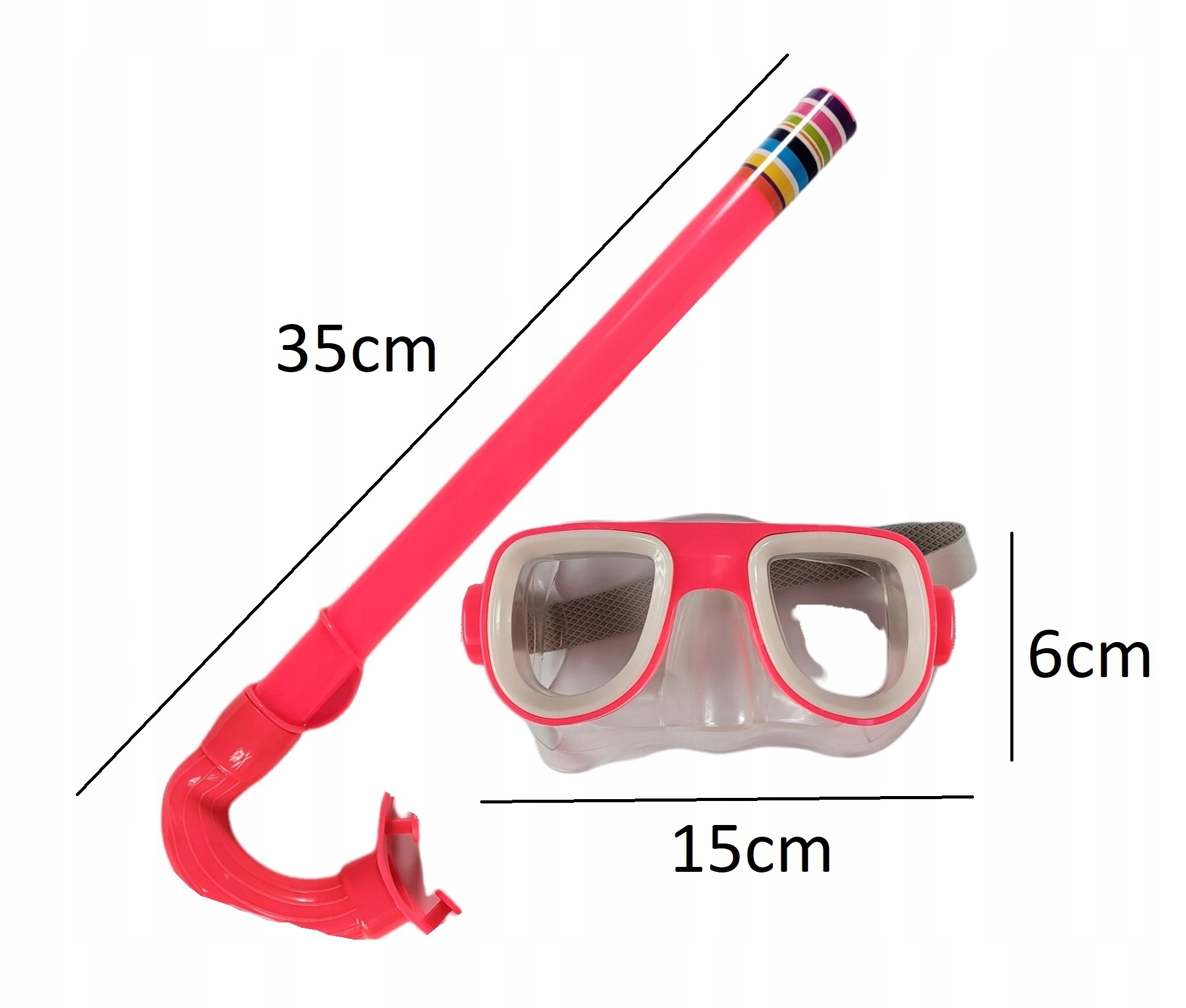 ZESTAW DO NURKOWANIA DLA DZIECI MASKA RURKA GOGLE Marka inna