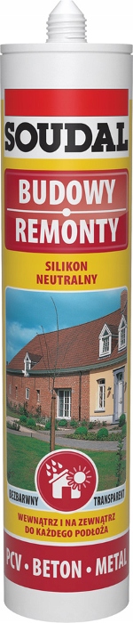 

Soudal Silikon neutralny bezbarwny 280ml