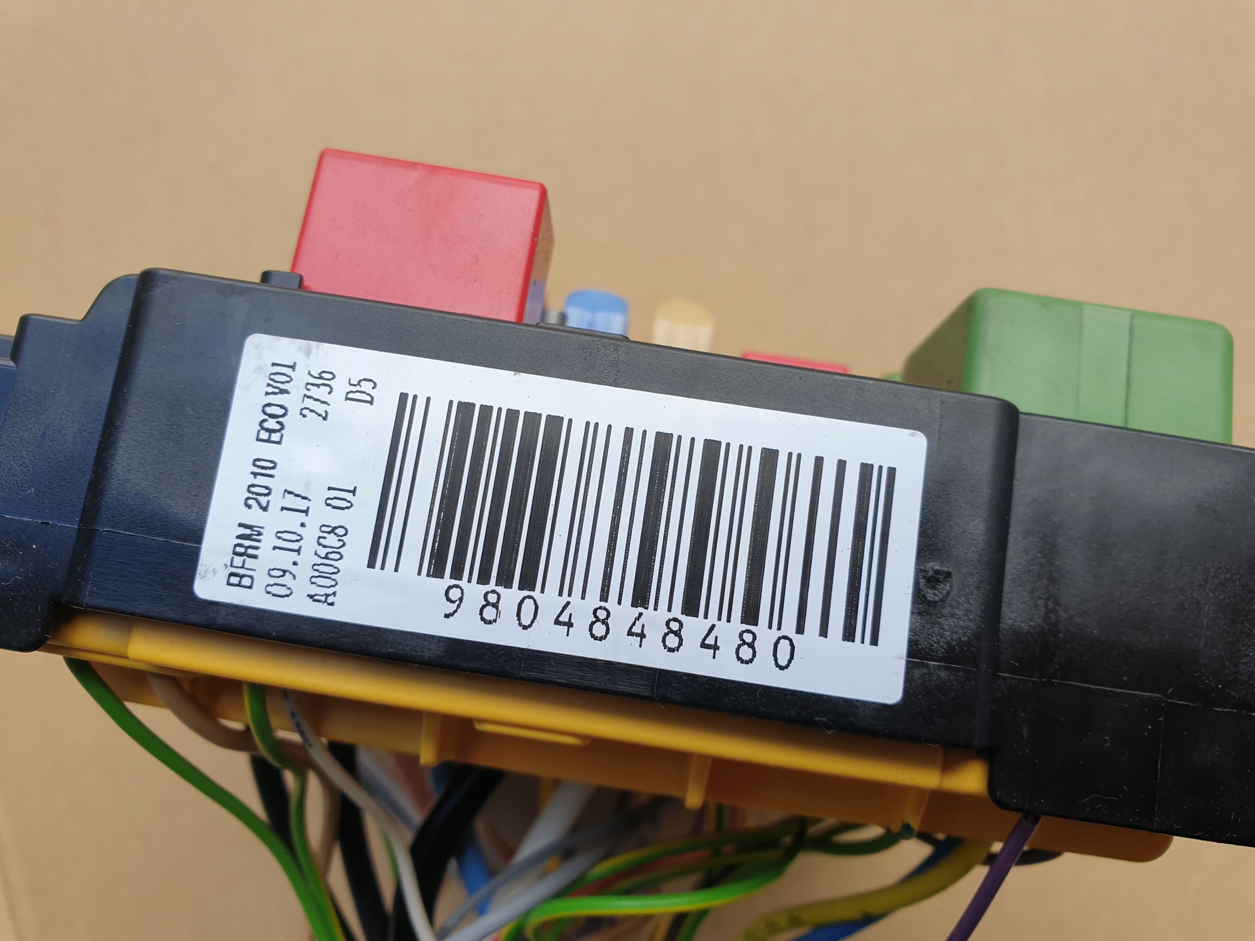 compartment BEZP. module PEUGEOT 208 CITROEN C3 9804848480