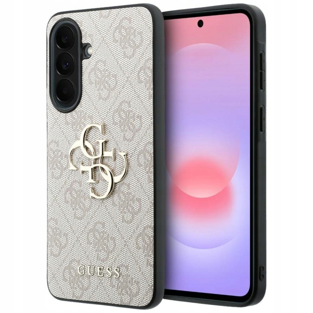 Etui Guess Leather 4G Metal Logo na Samsung Galaxy A37 5G różowe Guess