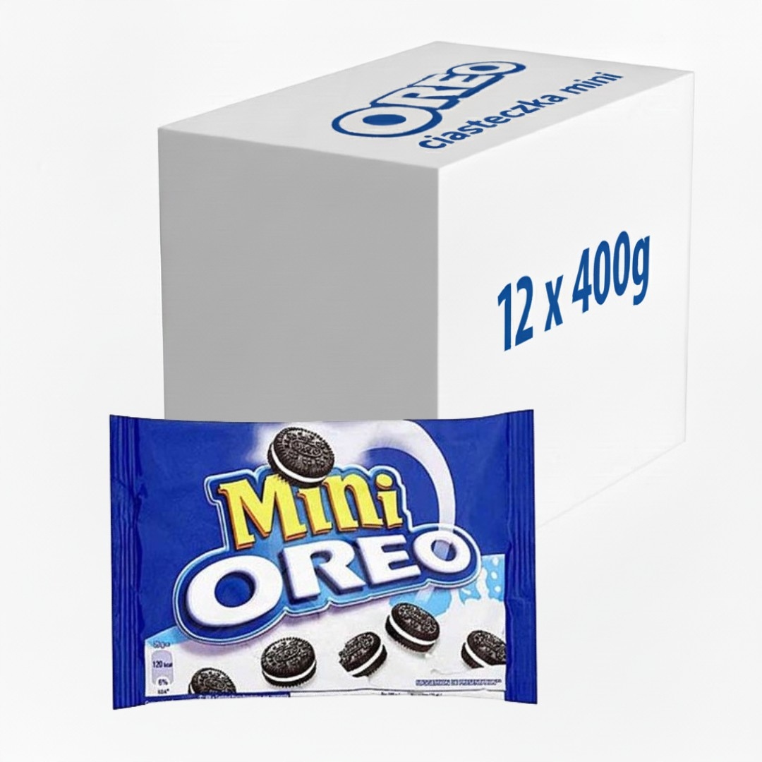 Levně Mini Oreo sušenky s krémem 12 ks 25 mm Mondelez 400 g