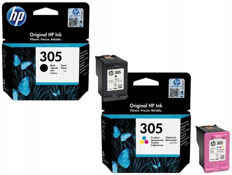 Sada Inkoustů Hp 305 Černá Barva 2710 2720 4110