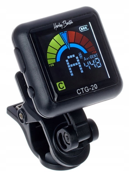 Stroik tuner chromatyczny gitara skrzypce Harley Benton CTG-20 Czarny Kod producenta 376279