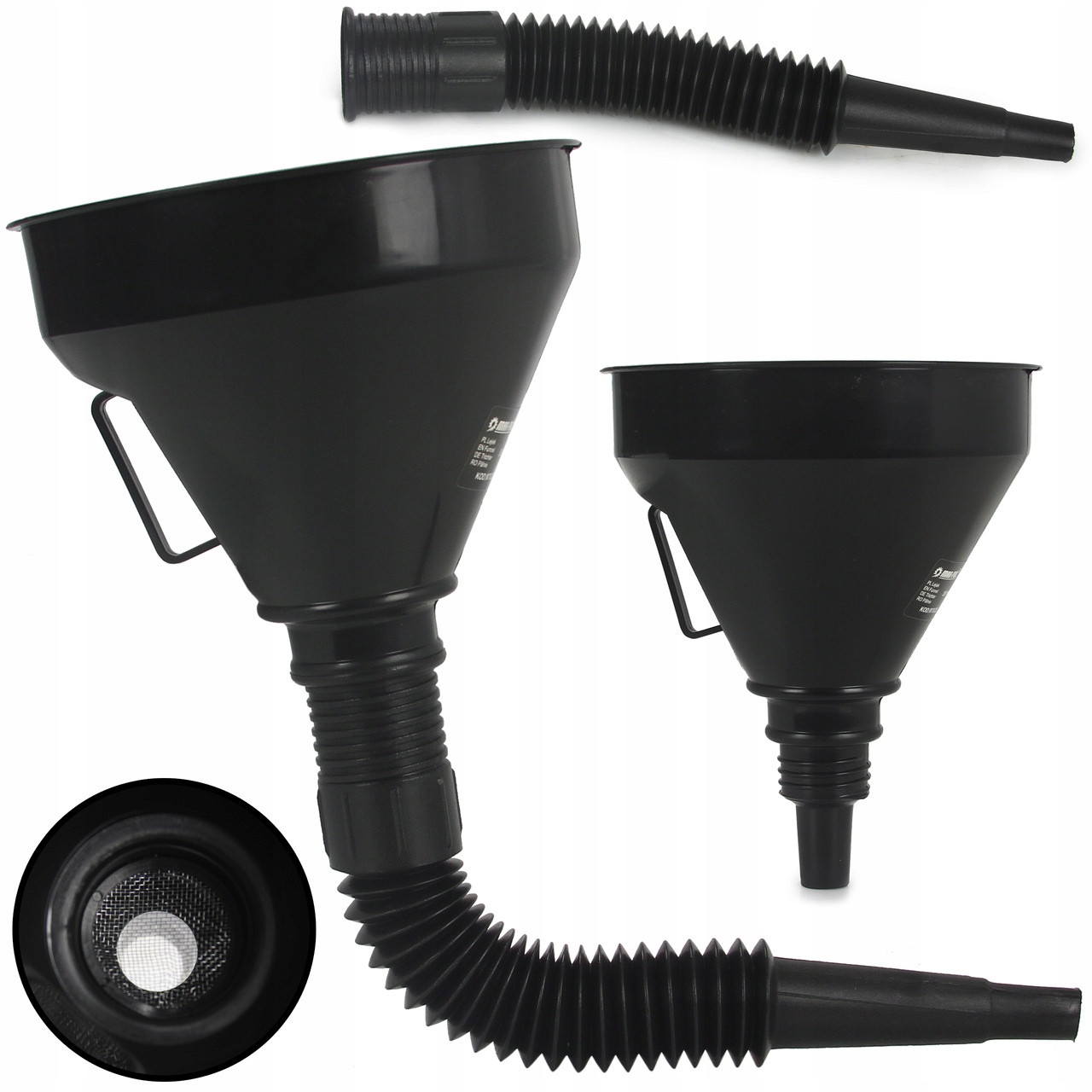 

Lejek Z Sitem I Giętkim Wężem +uchwyt