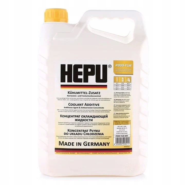

Hepu Płyn przeciw zamarzaniu Hepu G11 żółty, 5l