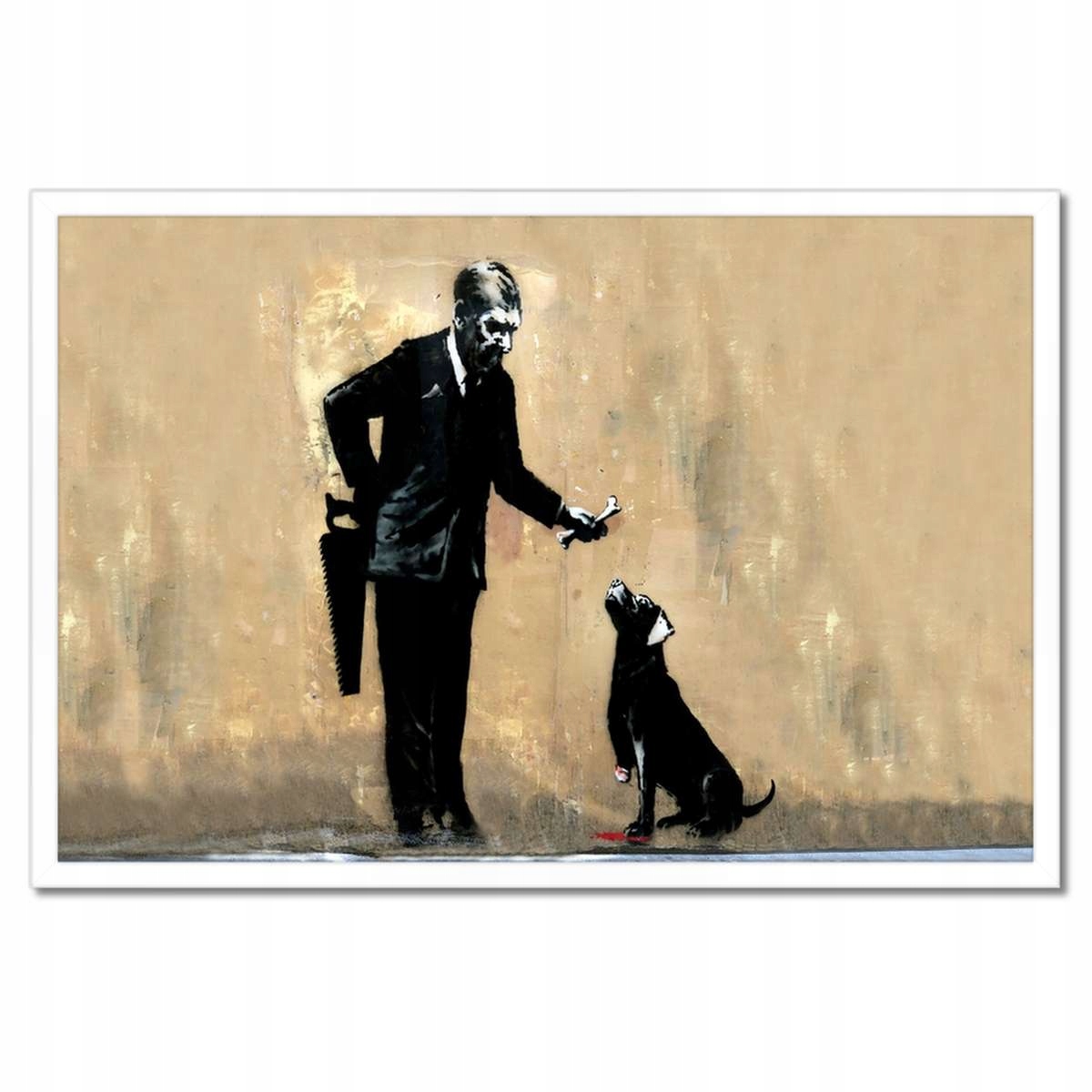 Plakáty v rámu 60x40 Banksy Dobrý pejsek Pes