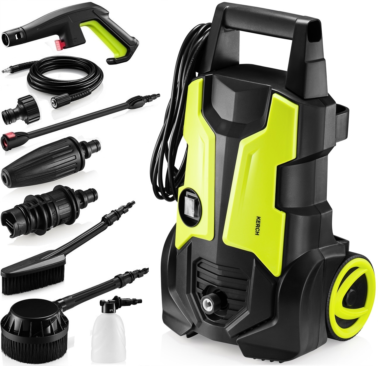 Myjka Ciśnieniowa Aluminiowa Kerch Seko 1900W Akcesoria Dysza Turbo