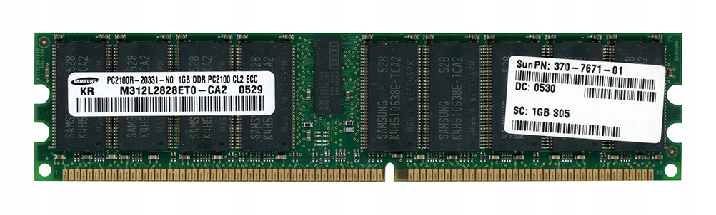 Sun 370-7671-01 M312L2828ET0-CA2 1GB DDR-333MHz Reg Ecc CL3