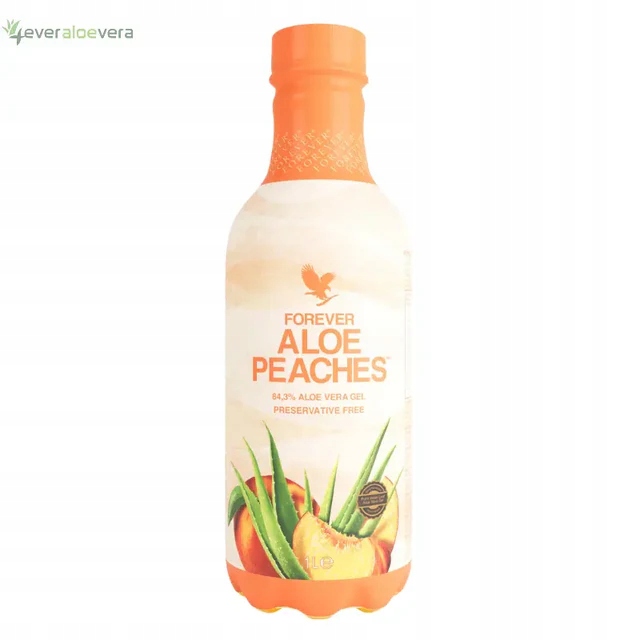 Forever Aloe Peaches 1L Broskvová Aloe šťáva