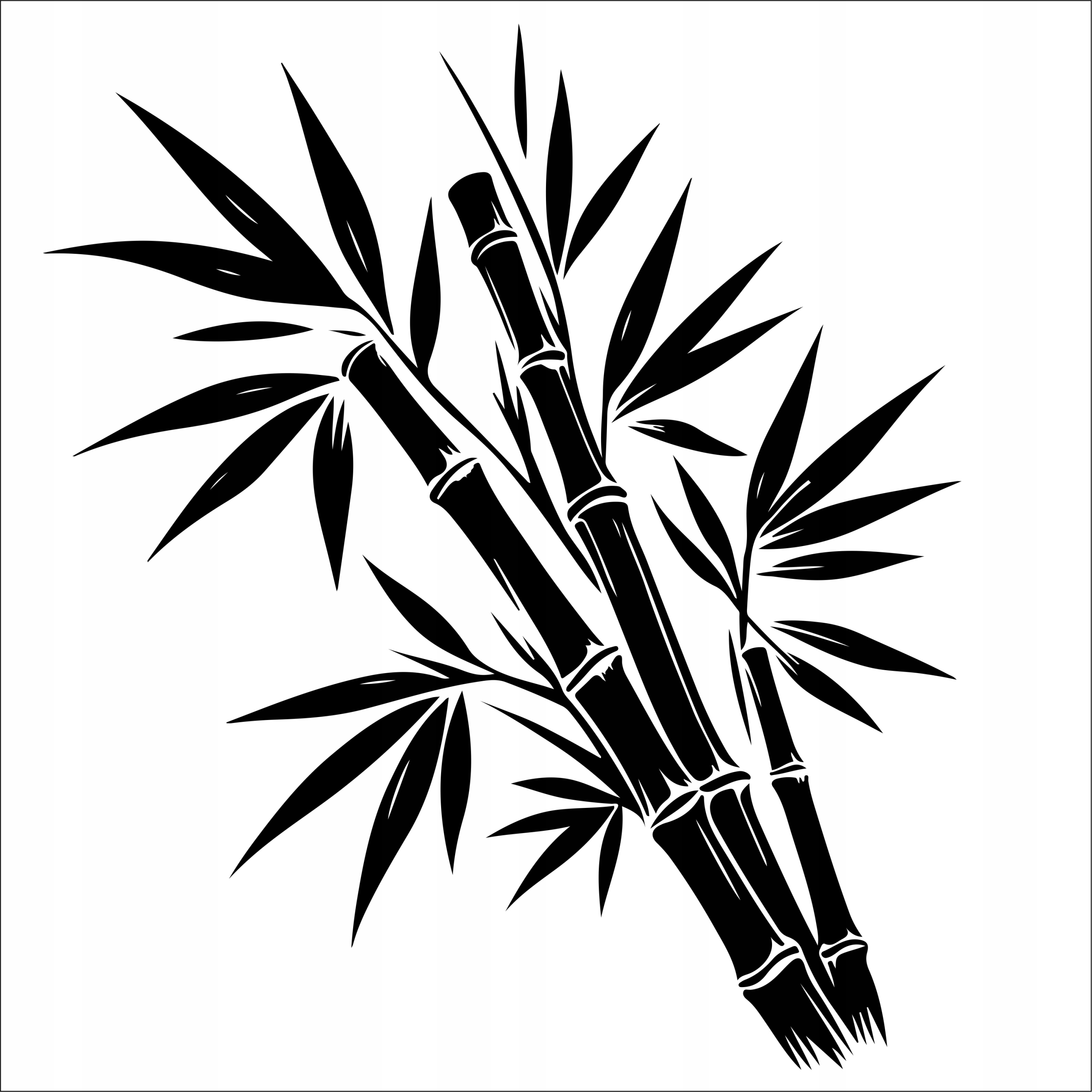 Šablona pro malování, malířská šablona //bambus // 100x100