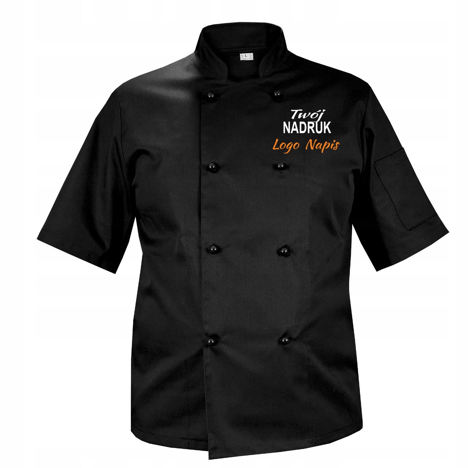 Mikina kuchařská mikina na knoflíky s vaším potiskem loga a nápisem vel. M