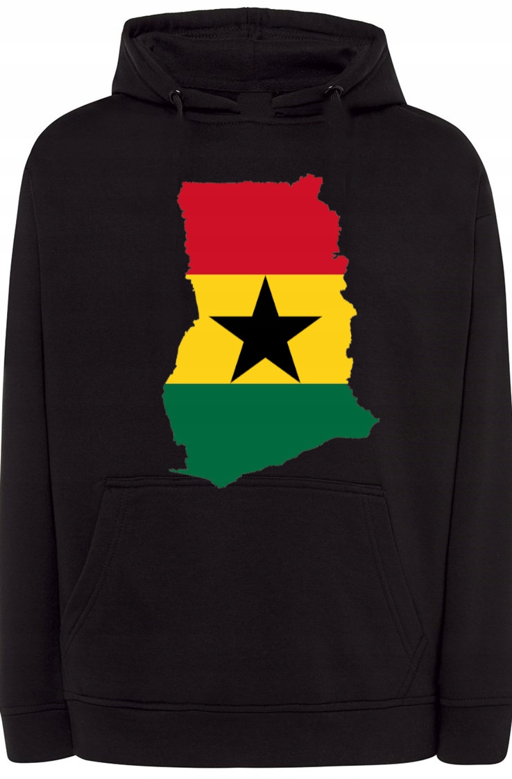 Ghana Pánská Mikina Vlajka Kapuce vel. S