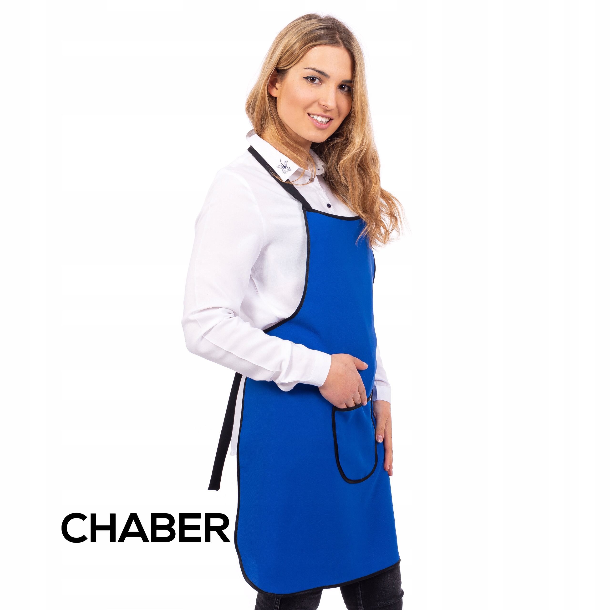 WODOODPORNY fartuch ZAPASKA UNIWERSALNY DAMSKI MĘSKI KUCHENNY na grilla Długość 73 cm