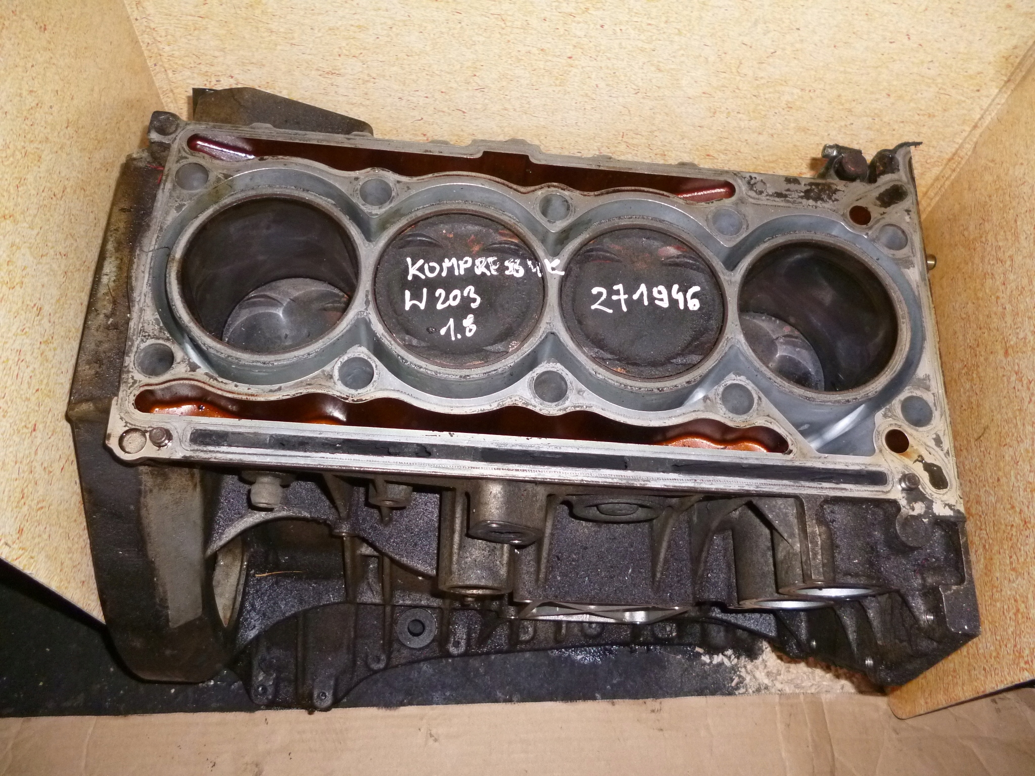 MERCEDES C W203 W204 1.8K 271 BLOK DÓŁ SILNIKA TŁOKI WAŁ