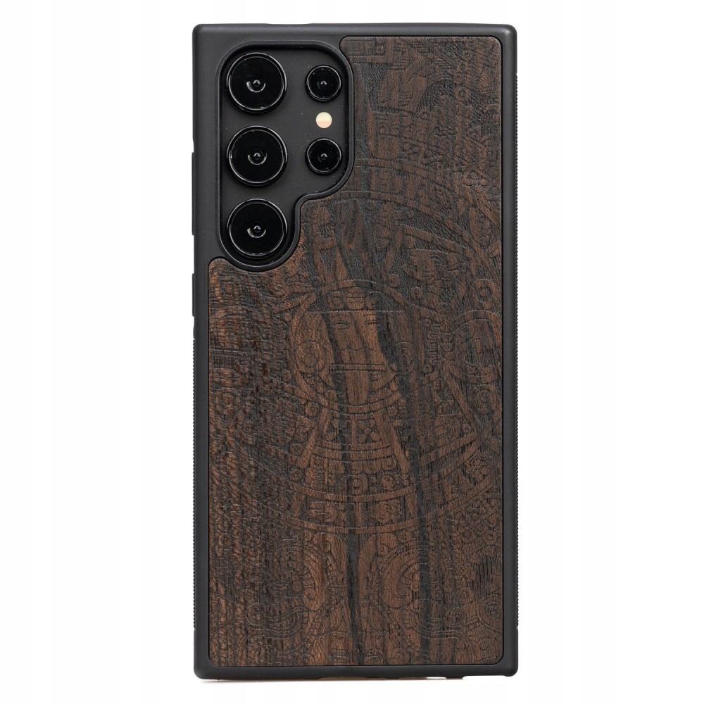 Dřevěné Pouzdro Bewood pro Samsung Galaxy S24 Ultra Kalendář Aztécký Ziricot