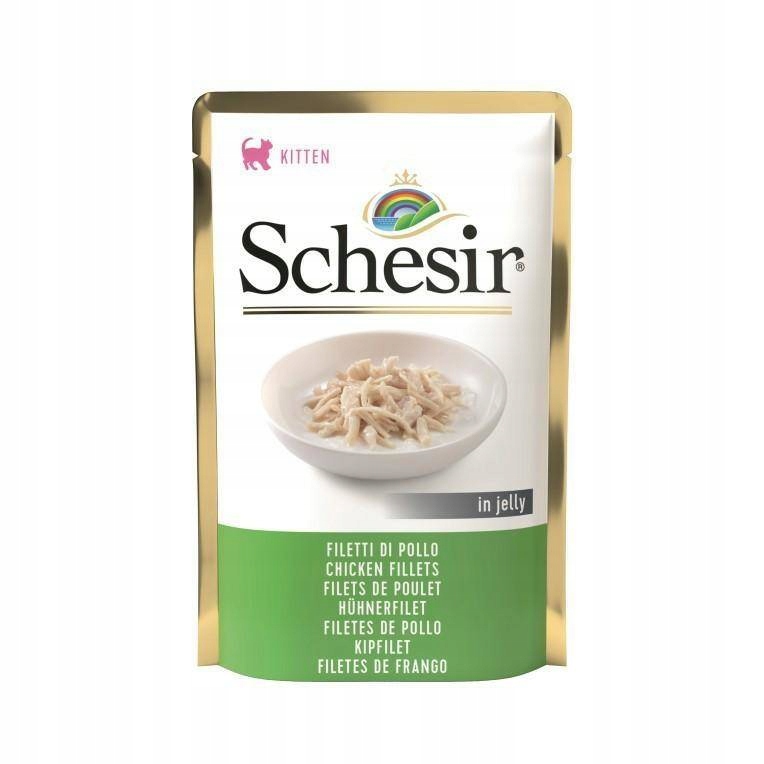 Agras Pet Foods Mokré krmivo pro kočky Schesir Kitten Kuřecí 24x85g