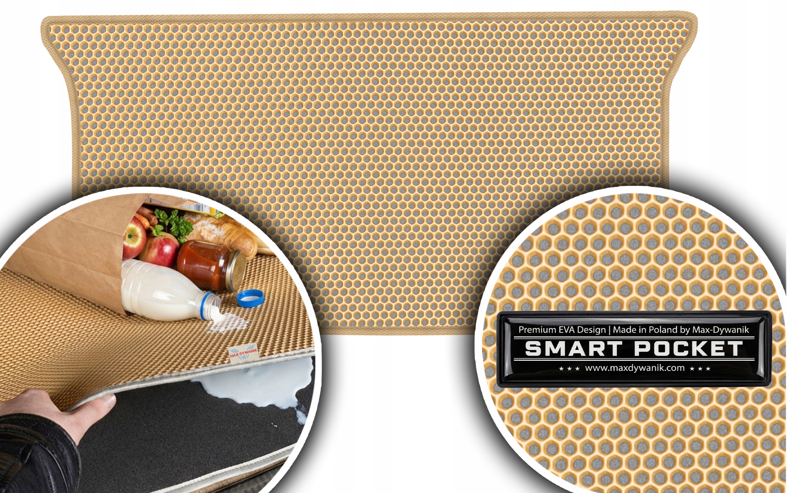 Toyota Yaris II Hb 2005-2011 Vložka do kufru Eva Smart Pocket Béžová
