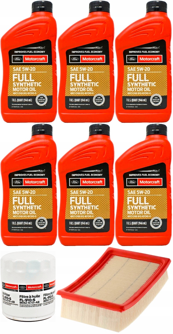 MOTORCRAFT 5W20 5,7 + FILTRY FORD ESCAPE 2,5 13-19