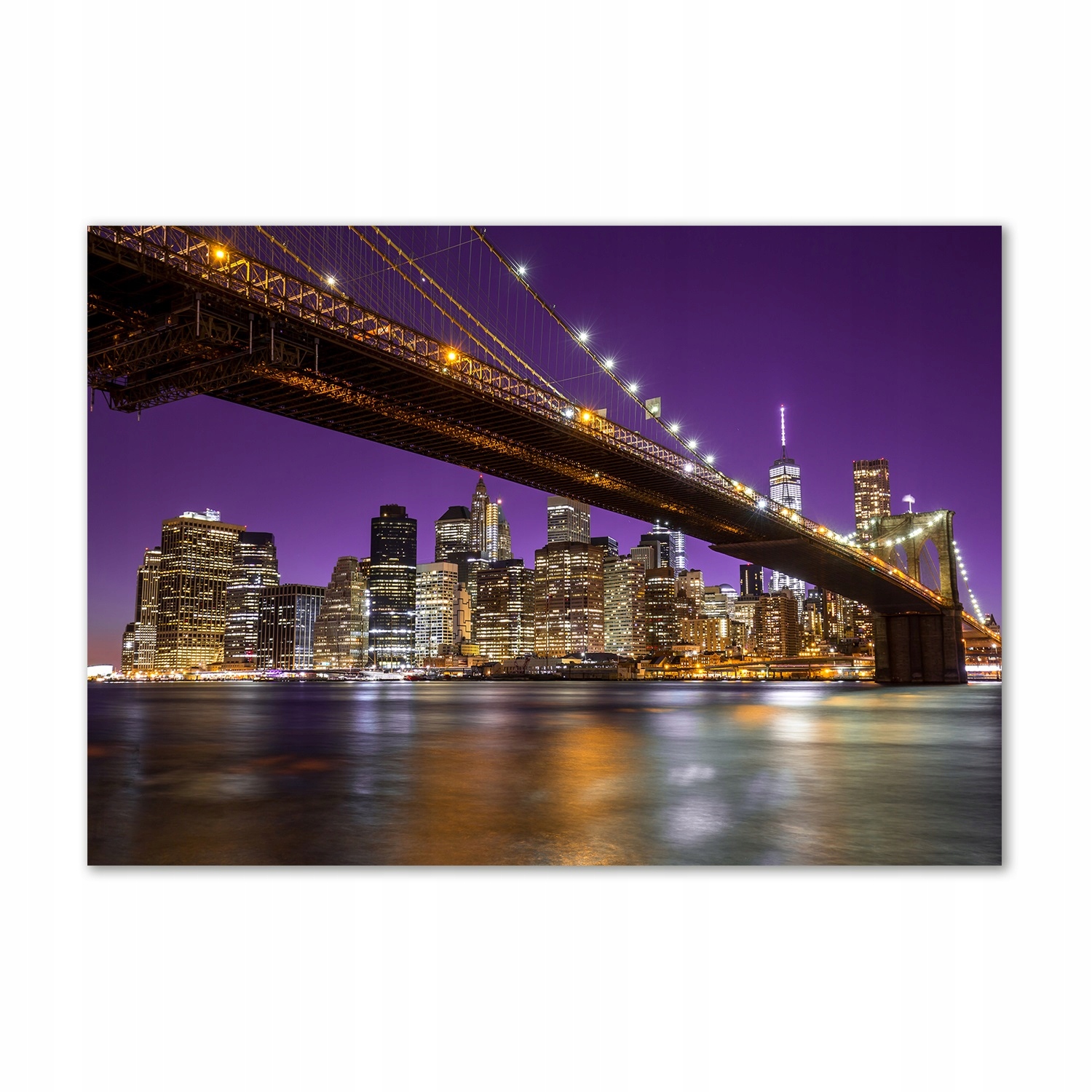 

Foto obraz szkło akryl Manhattan nocą 100x70 cm