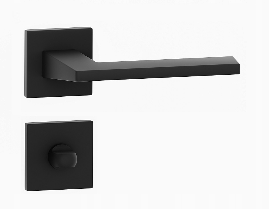 talianska kľučka kľučky Siso čierna s wc rozetami