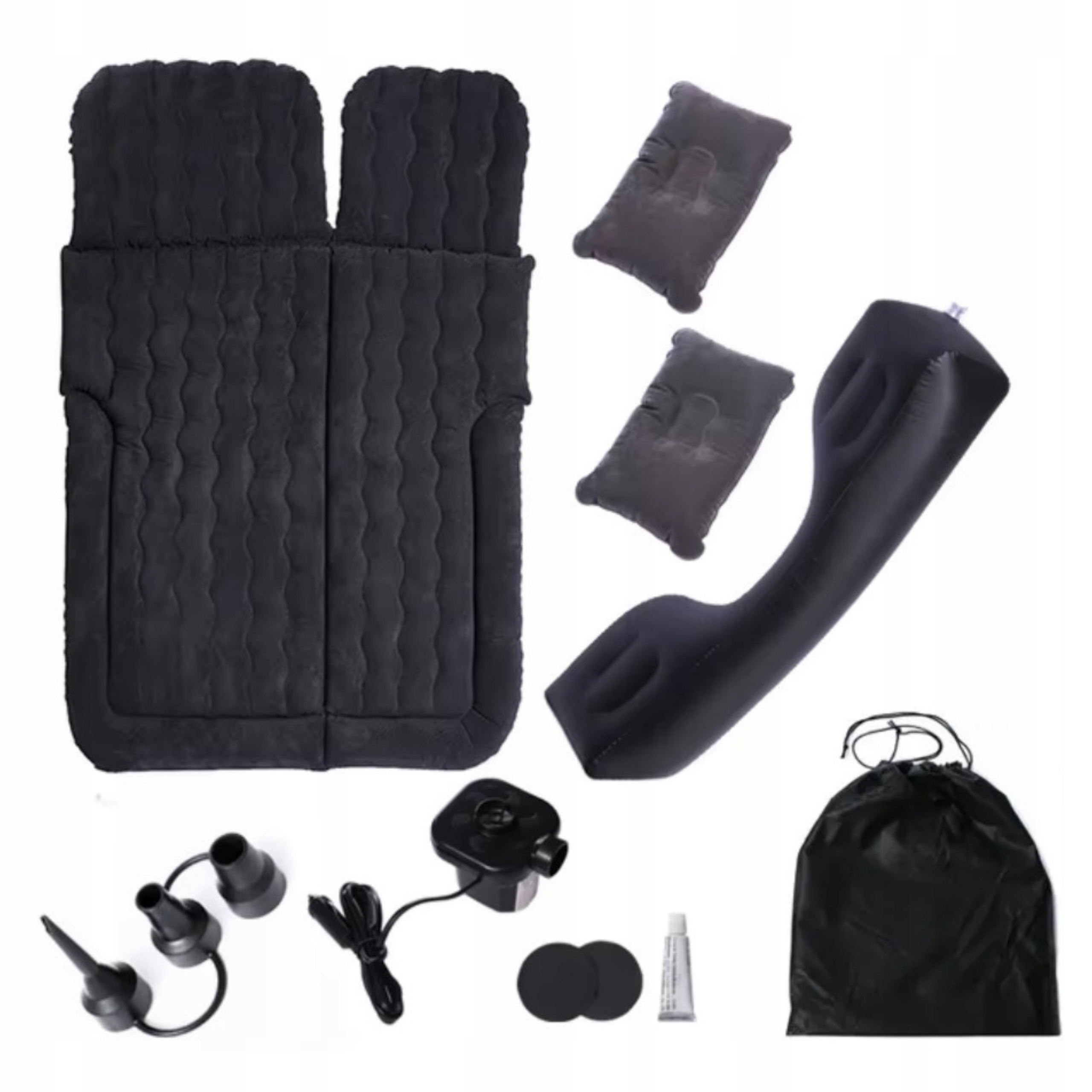 Nafukovací Matrace Postel Do Auta 2V1 Polštář Pumpa Obal