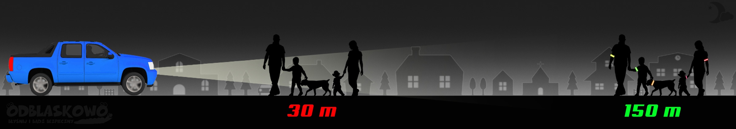 BRĄZOWA OPASKA ODBLASKOWA DLA DOROSŁYCH ŁÓDŹ Marka Odblaskowo