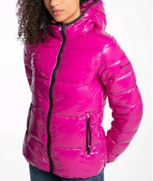 Kurtka puchowa ciepła z kapturem damska Champion 114554-VS075 XS Marka Champion