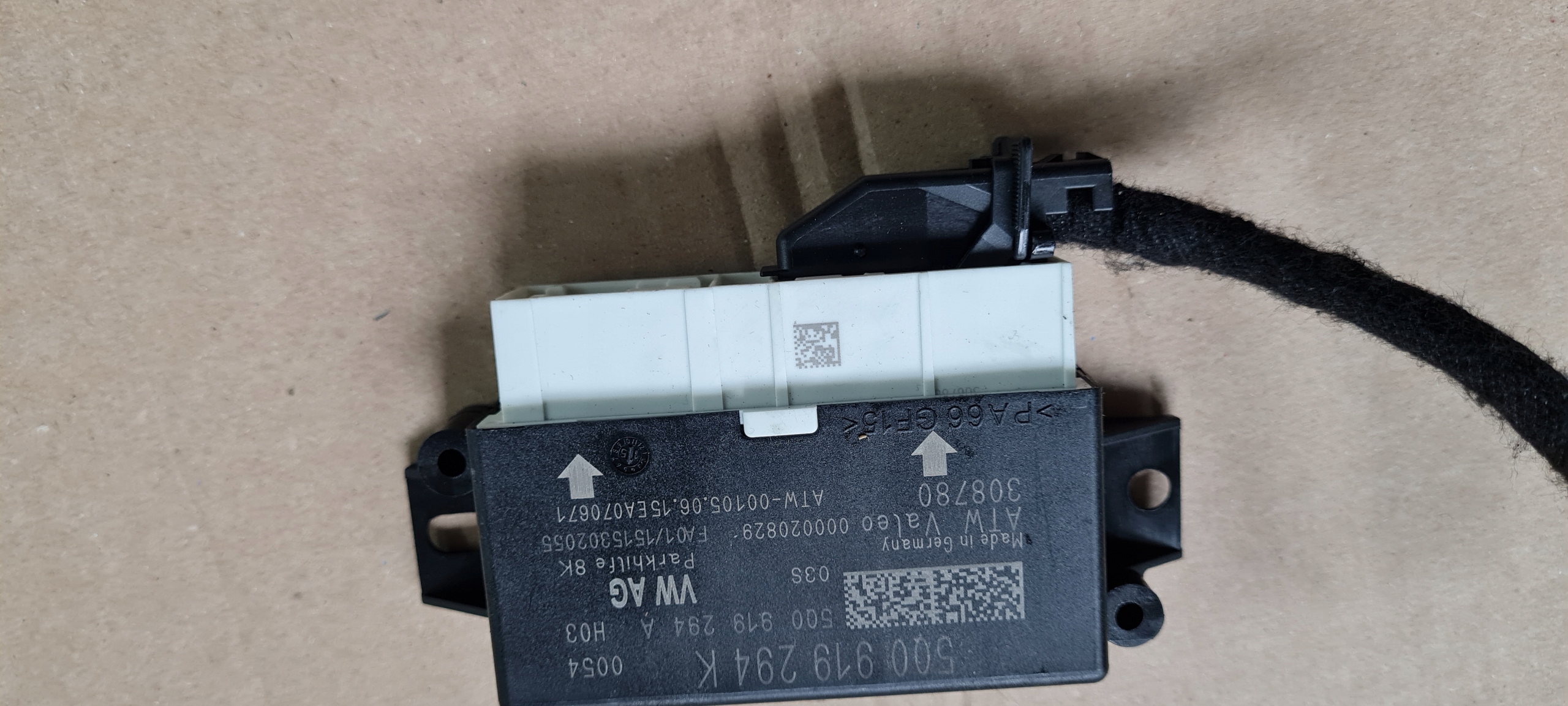 S3 8V sedan A3 module control unit PDC front rear part 5Q0919294K