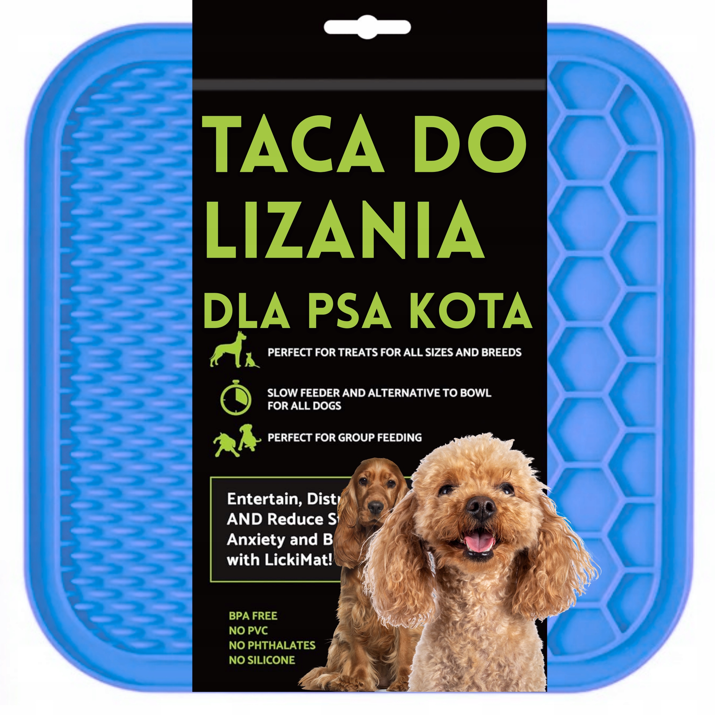 MATA DO LIZANIA DLA PSA KOTA SPOWALNIAJĄCA Z PRZYSSAWKAMI TACA PRZYSMAKI