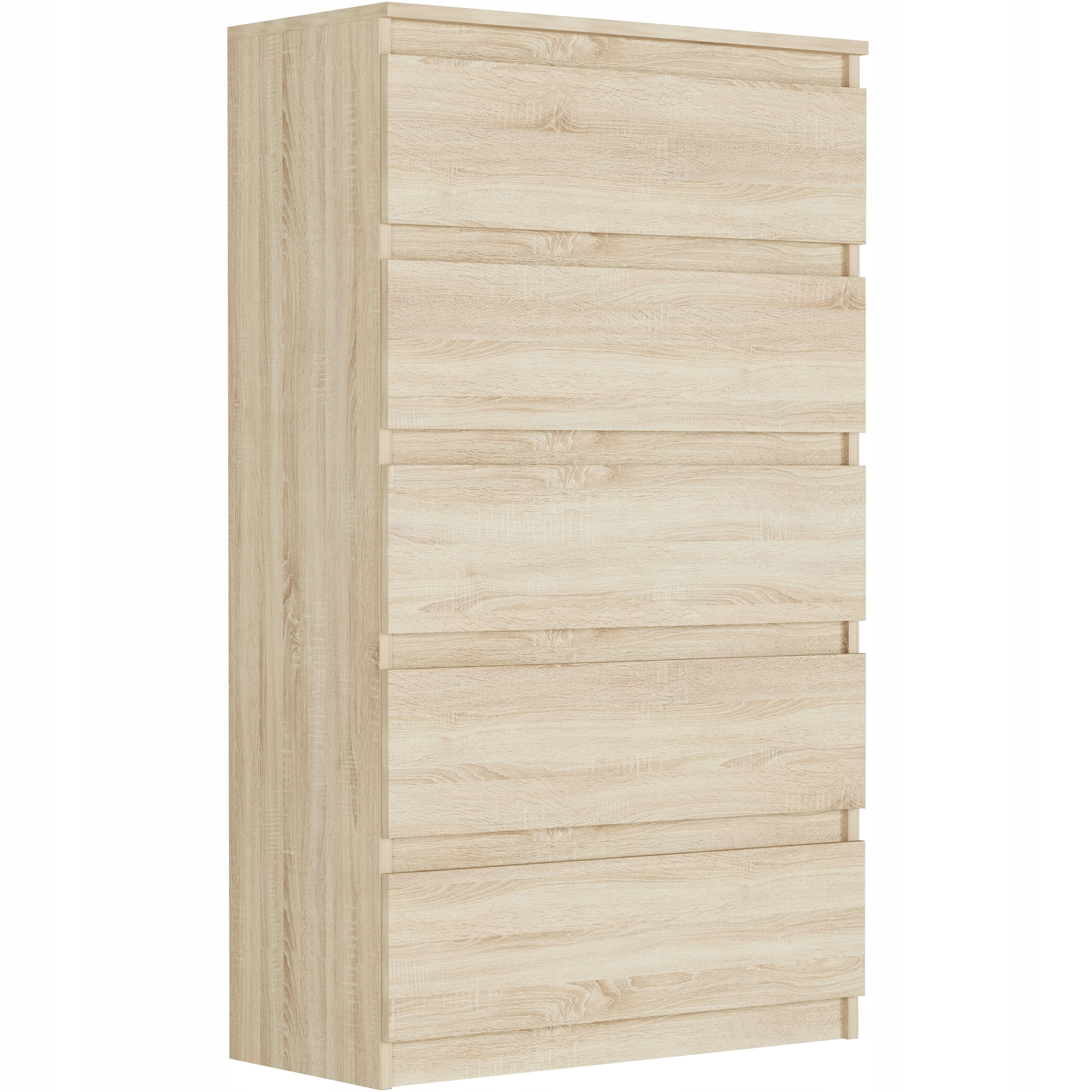 DUŻA KOMODA 5 SZUFLAD SZAFKA Sonoma POLSKIE MEBLE R-5 SONOMA