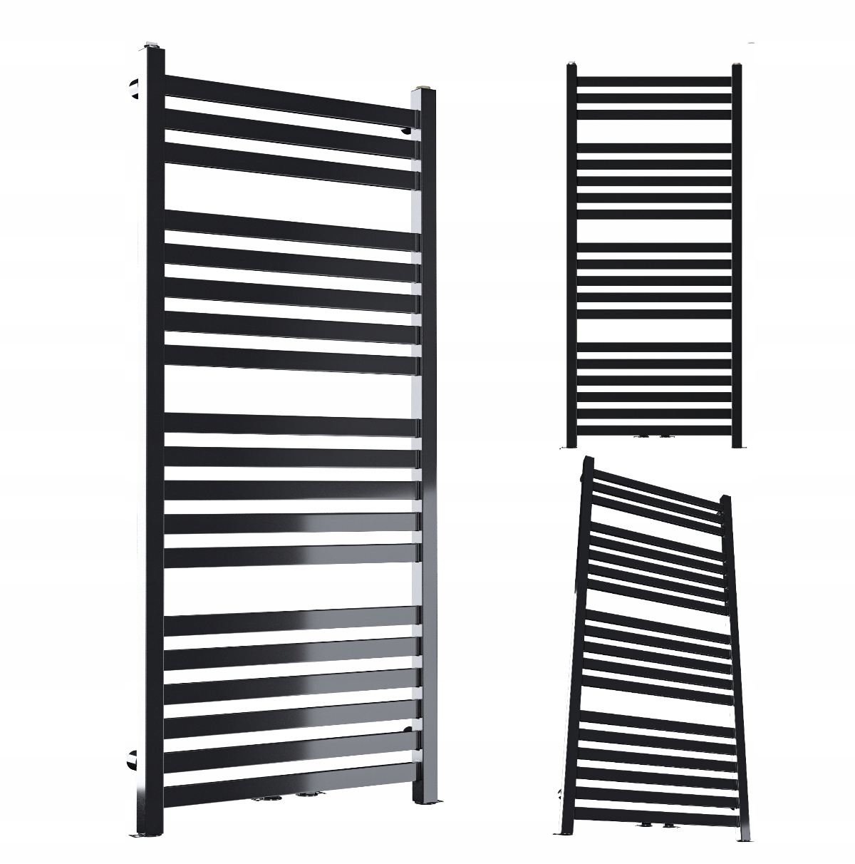 Kúpeľňový Radiátor Imp-m 750/530 Čierny Lesk