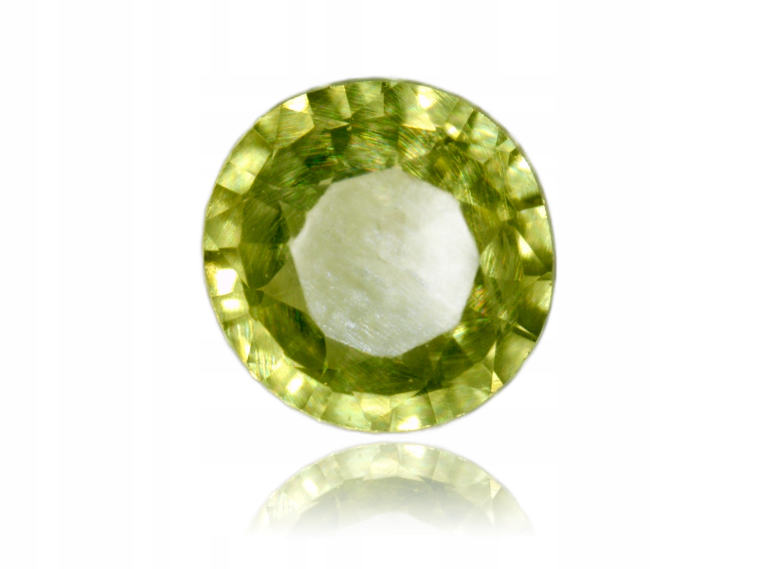 Safír 0.13ct Zelený Kulatý eCertifikát Wbd