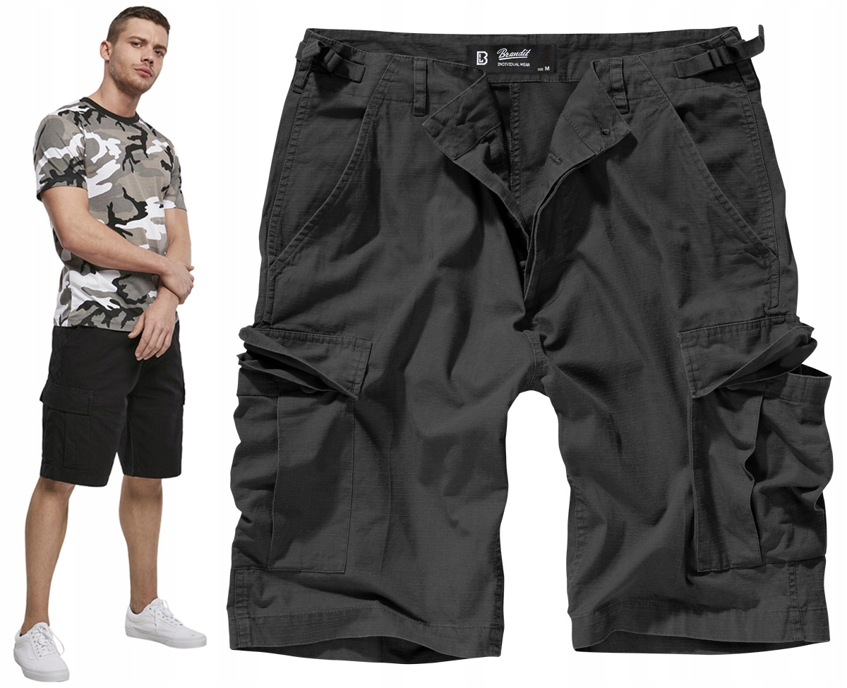 Krátké Kraťasy Vojenské Bojovky Brandit Bdu Černé XXL