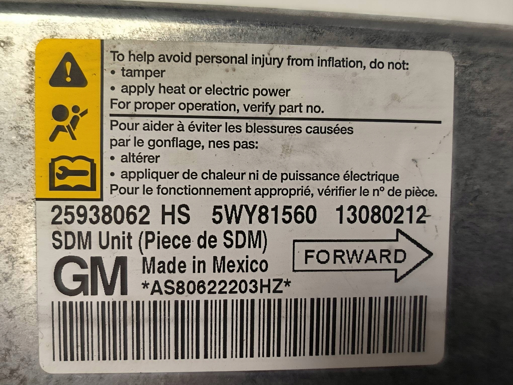 Module 25938062 CHEVROLET HHR