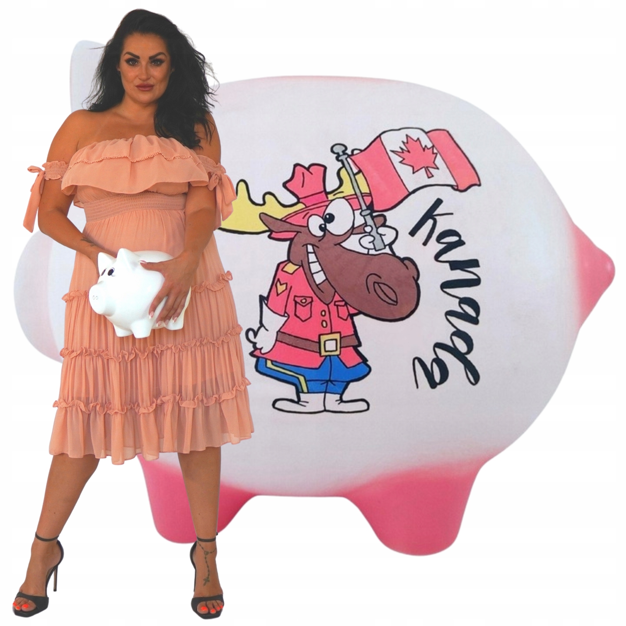 Prasátko Pokladnička S Jménem personalizované Velké tradiční XXL