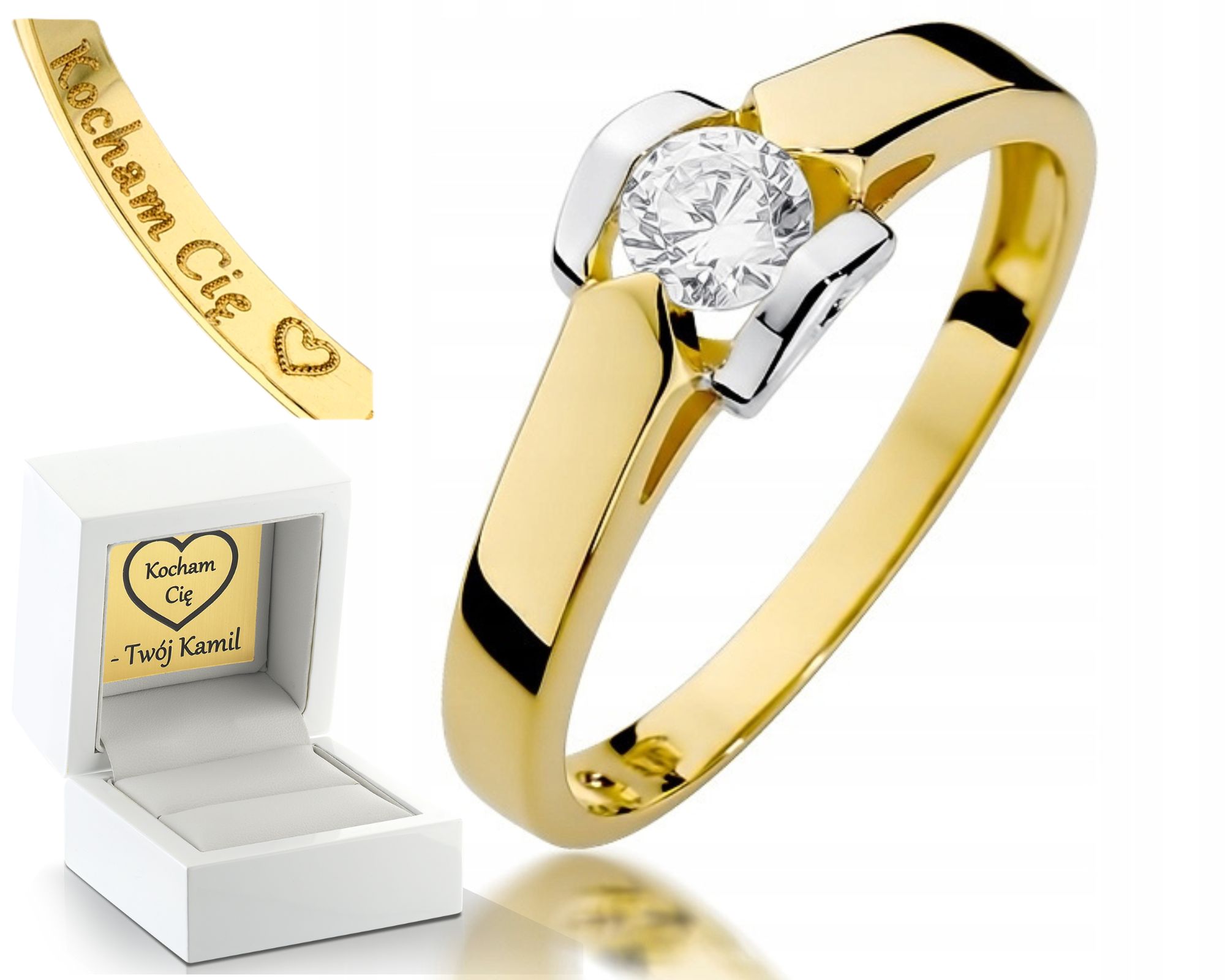 Prstýnek S Diamantem 585