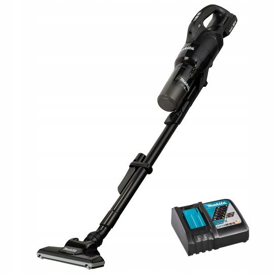 akumulátorový vertikálny vysávač 18V, čierny, Makita [DCL286FRFB] 3,0Ah,