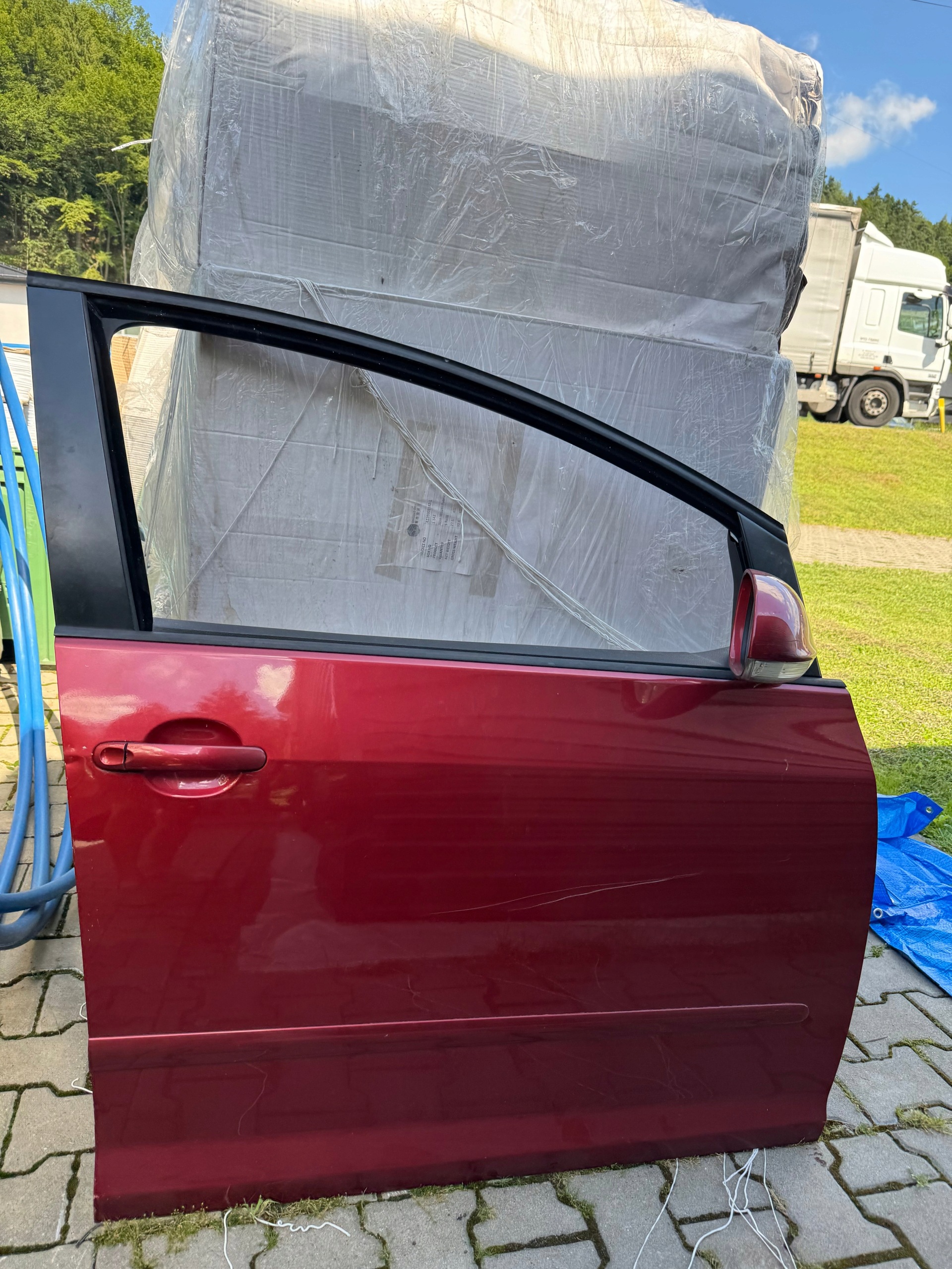 VW GOLF V PLUS Blende Abdeckung Tür rechts vorne Original Spiegel EU komplet