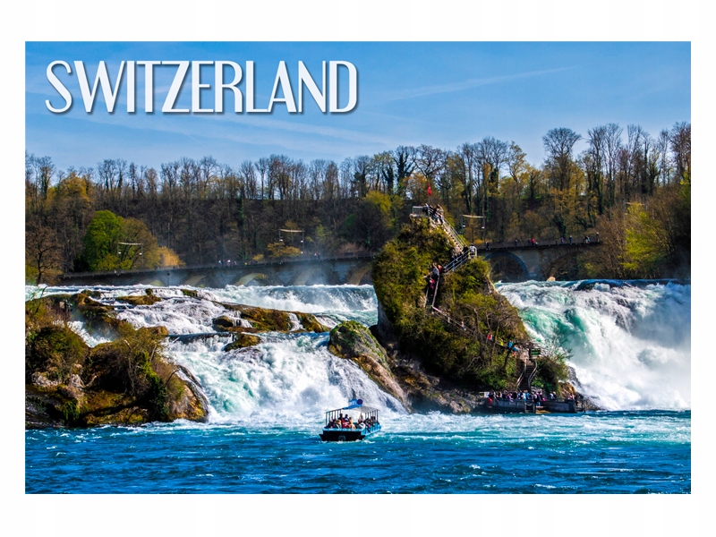 

Szwajcaria Wodospad Rheinfall Magnes na lodówkę