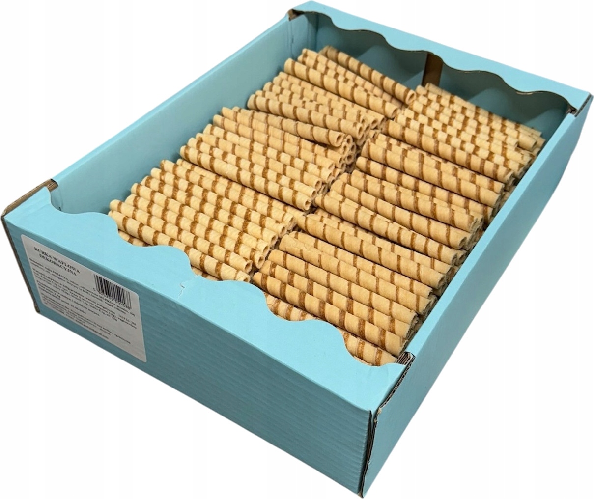 Vaflová Trubička Zdobená prázdná pro koláče a dezerty 2 kg