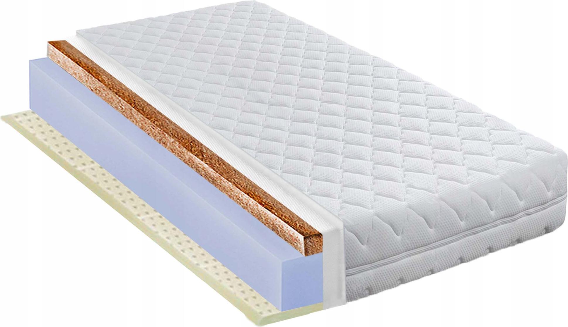 120x200 tvrdý obojstranný kokosový latexový penový matrac H3