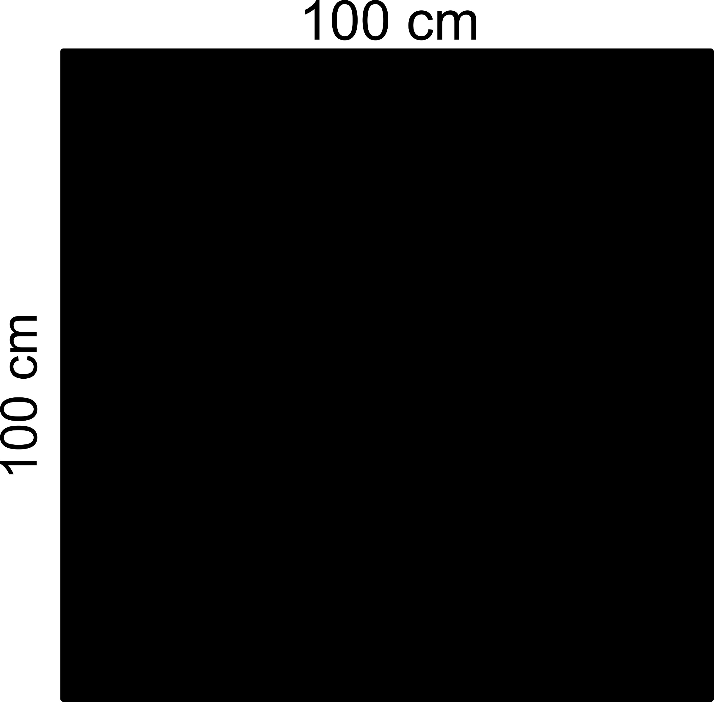 na magnety Kovová Tabuľa veľká plechová magnetka Štvorec farby 100 cm