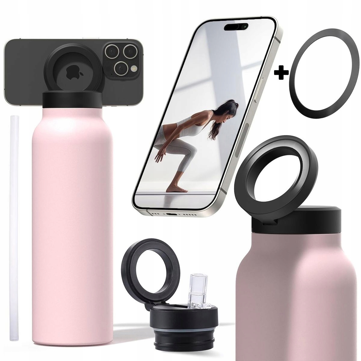 Uchwyt na telefon z MagSafe Butelka 950ml, magiczny statyw bidon stand